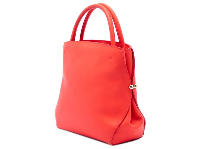 Borsa Diorbar Tote Piccola in Pelle di Vitello Liscia Rossa Dior - vista 2