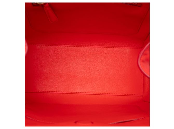 Borsa Diorbar Tote Piccola in Pelle di Vitello Liscia Rossa Dior - vista 4