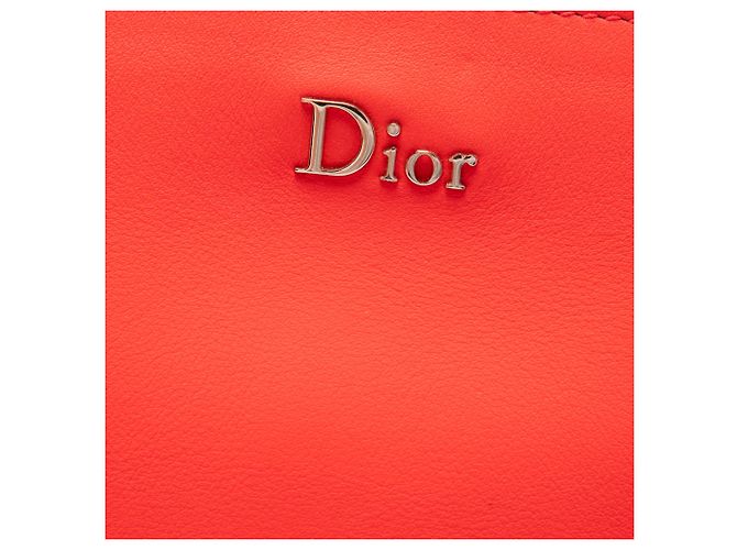 Borsa Diorbar Tote Piccola in Pelle di Vitello Liscia Rossa Dior - vista 5