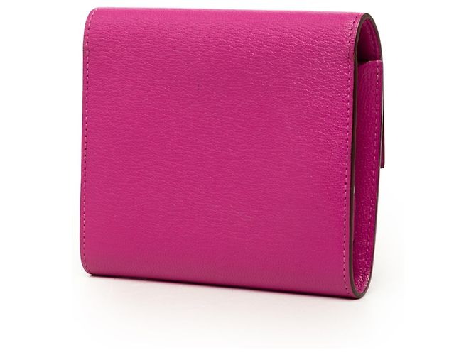 Portafoglio Compatto Hermès Pink Chevre Mysore 1938 - vista 2