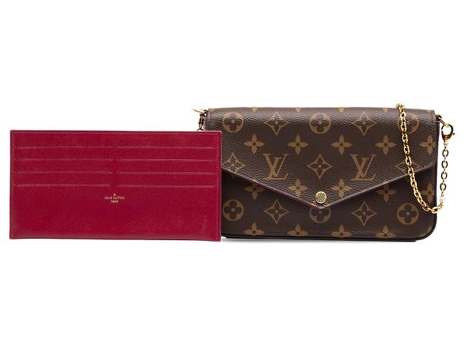 Louis Vuitton Brown Monogram Pochette Felicie - vista 7