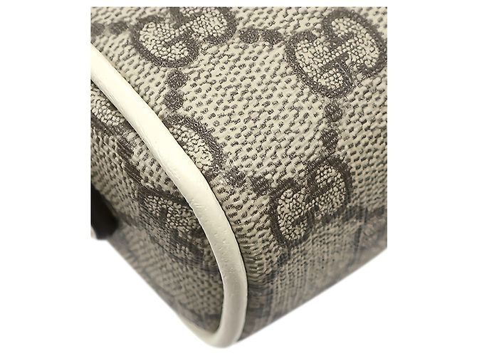 Gucci Mini Borsa a Tracolla Ophidia Web Beige GG Supreme - vista 11