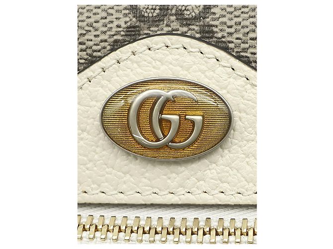 Gucci Mini Borsa a Tracolla Ophidia Web Beige GG Supreme - vista 7