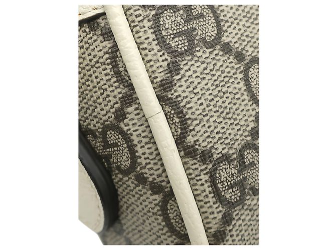 Gucci Mini Borsa a Tracolla Ophidia Web Beige GG Supreme - vista 8