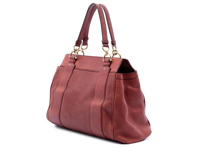 Tote Gucci Smilla in pelle di vitello rossa - vista 2