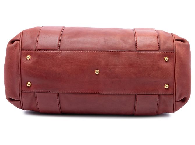 Tote Gucci Smilla in pelle di vitello rossa - vista 3