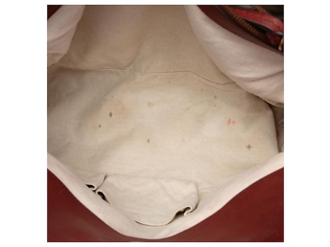 Tote Gucci Smilla in pelle di vitello rossa - vista 4