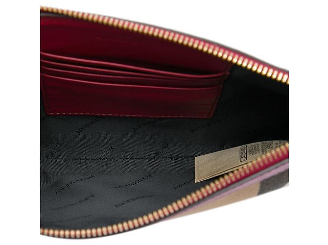 Burberry Brown House Check Canvas Derby Peyton Crossbody - vista 4