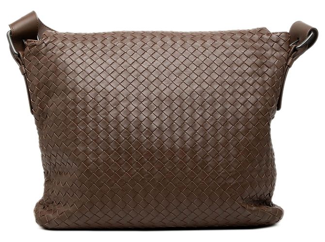 Borsa a tracolla Bottega Veneta in Nappa Intrecciato marrone - vista 2