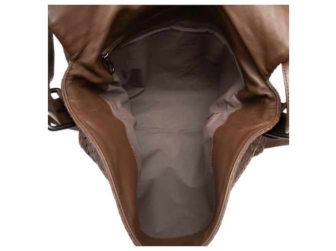 Borsa a tracolla Bottega Veneta in Nappa Intrecciato marrone - vista 4