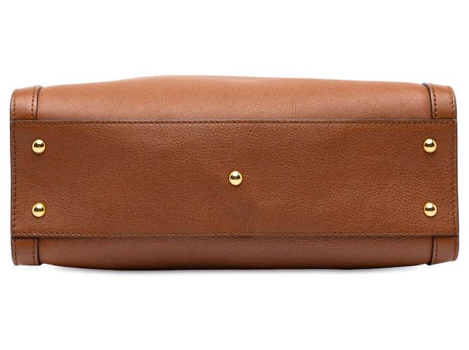 Bolso Gucci Diana Medium de piel de becerro marrón con asa de bambú - vista 3