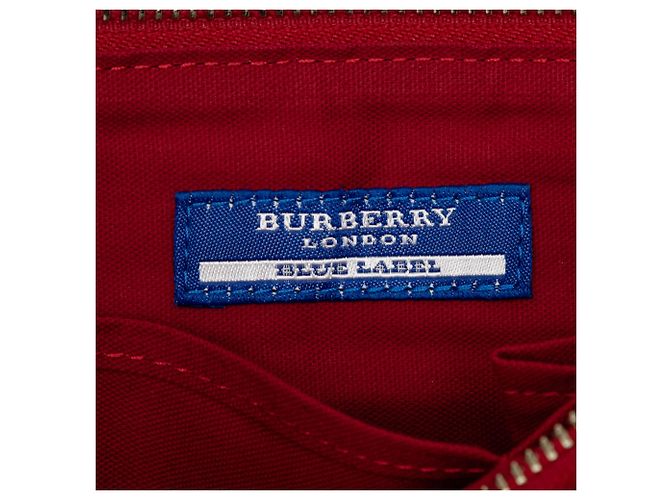 Bolsa Satchel Burberry Beige Nova Check Canvas - vista 5