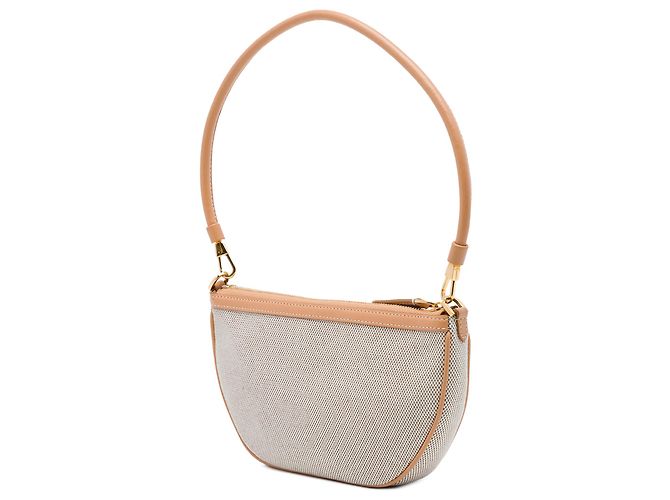 Borsa a tracolla Olympia Burberry in tela con logo impresso marrone Mini - vista 2