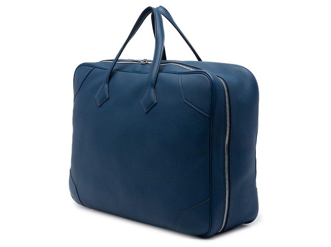 Hermès Blue Clemence Victoria 50 - vista 2