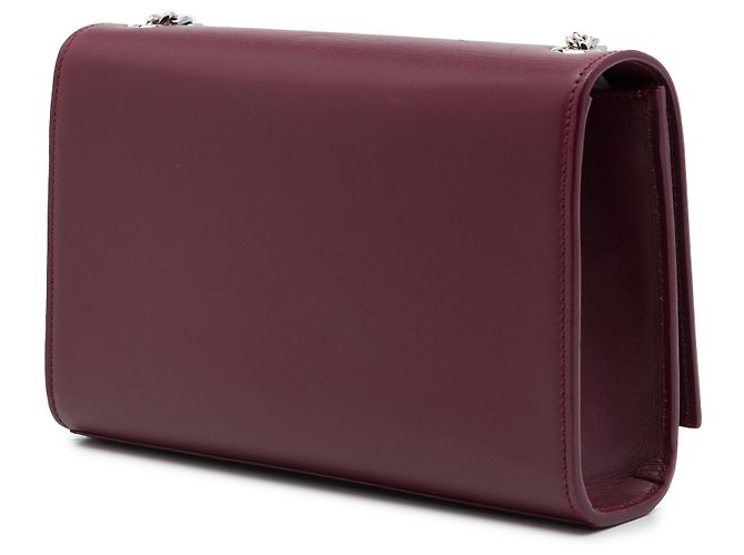 Autre Marque Saint Laurent Red Medium Smooth Calfskin Classic Monogram Kate Tassel Crossbody - vista 2