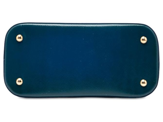 Sac à main Prada Promenade Medium en Saffiano Vernice Bleu - vue 3
