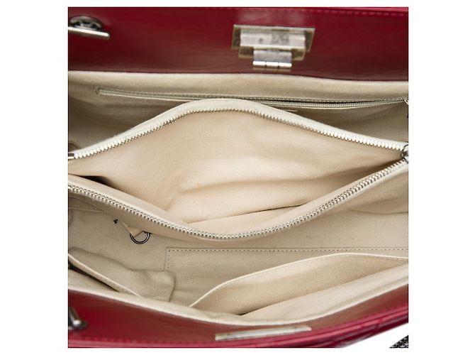 Bolsa Chanel Reissue 2.55 em couro de bezerro matelassê vermelho - vista 4