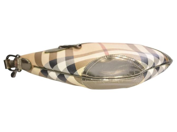 Borsa a tracolla Burberry Nova Check in tela rivestita - vista 10