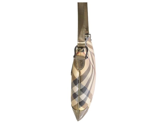 Borsa a tracolla Burberry Nova Check in tela rivestita - vista 6