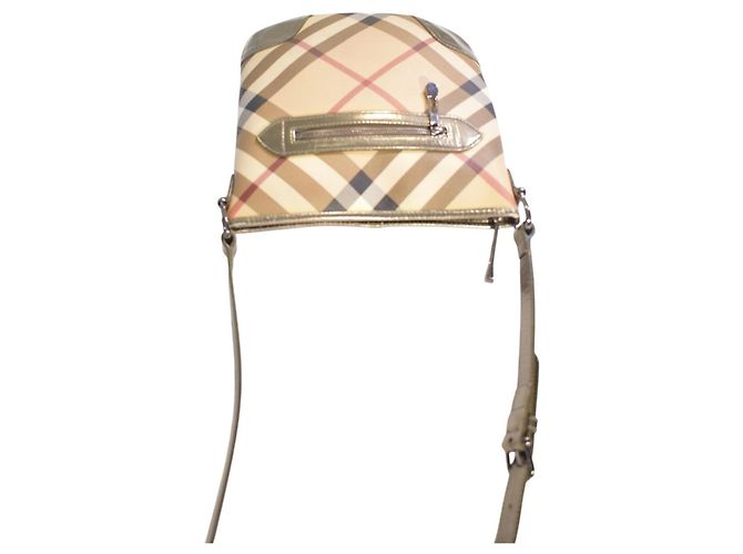 Borsa a tracolla Burberry Nova Check in tela rivestita - vista 7