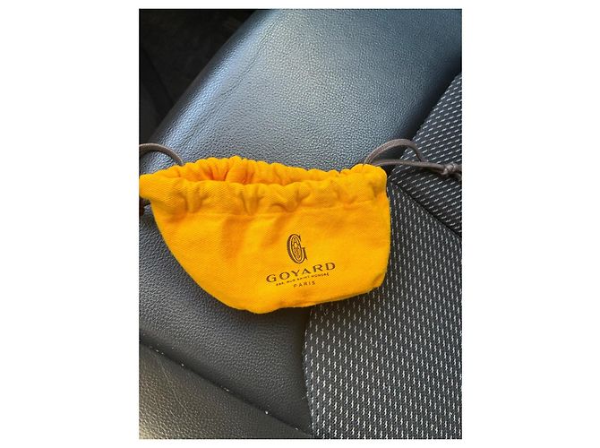 Goyard portachiavi in pelle arancione - vista 4
