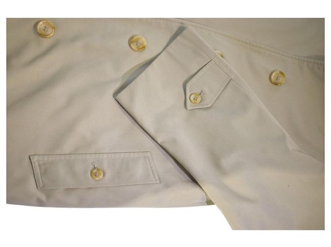 Burberrys Gabardina Balmacaan Algodón Beige - vista 10