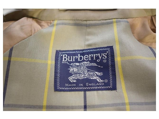 Burberrys Gabardina Balmacaan Algodón Beige - vista 6