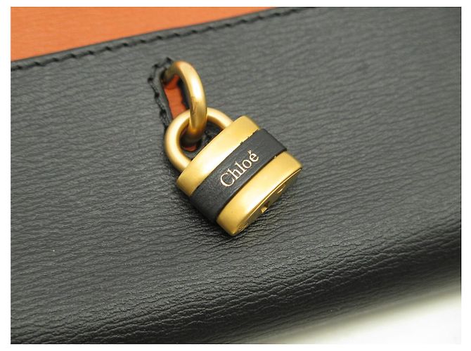 Chloé NEU CHLOE PADDINGTON GELDBÖRSE AUS SCHWARZEM LEDER MÜNZFACH KARTENETUI - Ansicht 6