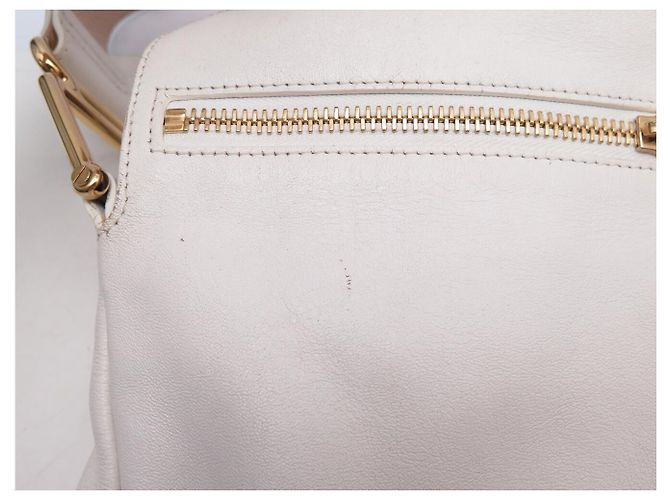 Chloé BOLSA CHLOE VANESSA HOBO EM COURO GRANULADO BRANCO BOLSA DE OMBRO - vista 13