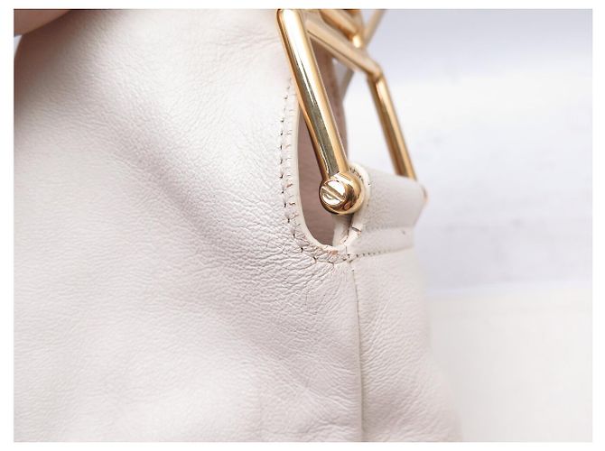 Chloé BOLSA CHLOE VANESSA HOBO EM COURO GRANULADO BRANCO BOLSA DE OMBRO - vista 14