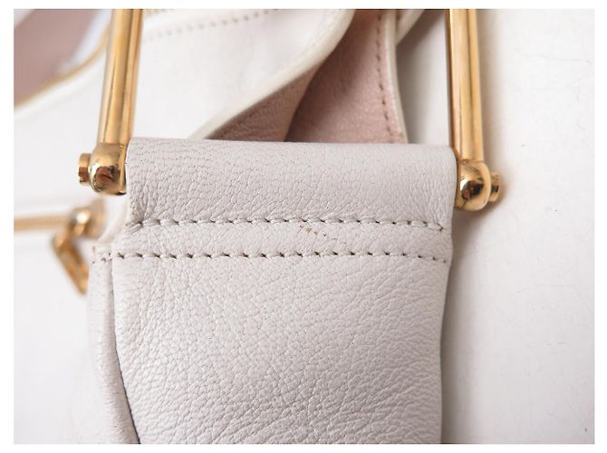 Chloé BOLSA CHLOE VANESSA HOBO EM COURO GRANULADO BRANCO BOLSA DE OMBRO - vista 15