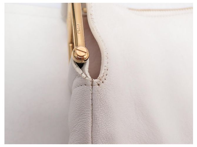 Chloé BOLSA CHLOE VANESSA HOBO EM COURO GRANULADO BRANCO BOLSA DE OMBRO - vista 17