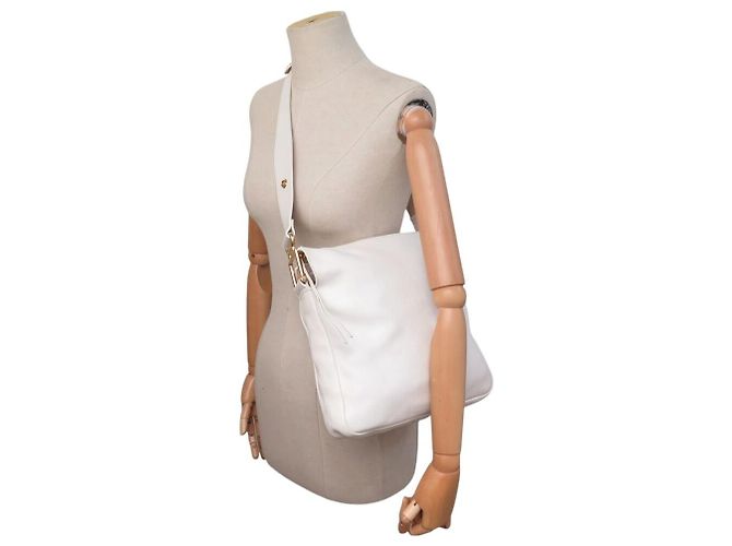 Chloé BOLSA CHLOE VANESSA HOBO EM COURO GRANULADO BRANCO BOLSA DE OMBRO - vista 5