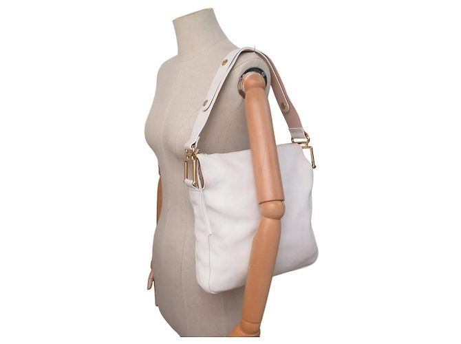 Chloé BOLSA CHLOE VANESSA HOBO EM COURO GRANULADO BRANCO BOLSA DE OMBRO - vista 6