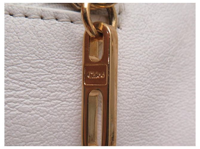 Chloé BOLSA CHLOE VANESSA HOBO EM COURO GRANULADO BRANCO BOLSA DE OMBRO - vista 7