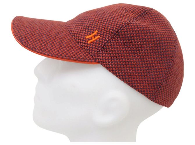 Hermès NEW HERMES BASEBALL CAP SIZE 58 H EMBROIDERED & SADDLE NAILS CAP - view 3