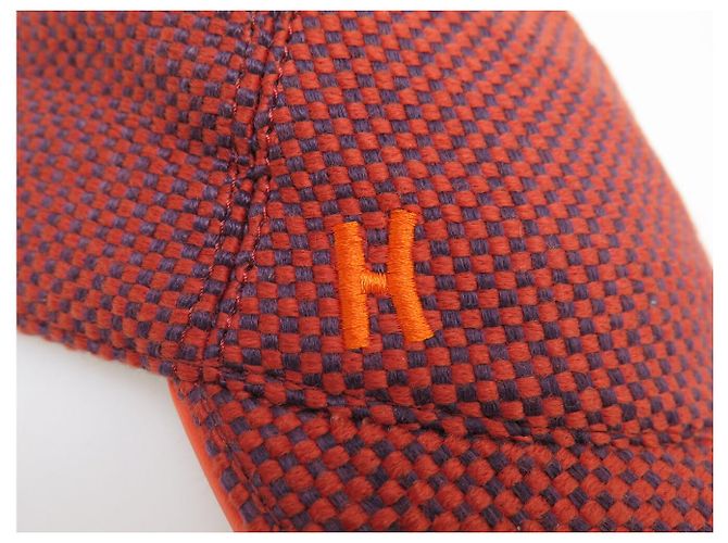 Hermès NEW HERMES BASEBALL CAP SIZE 58 H EMBROIDERED & SADDLE NAILS CAP - view 6