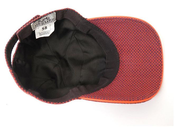 Hermès NEW HERMES BASEBALL CAP SIZE 58 H EMBROIDERED & SADDLE NAILS CAP - view 7