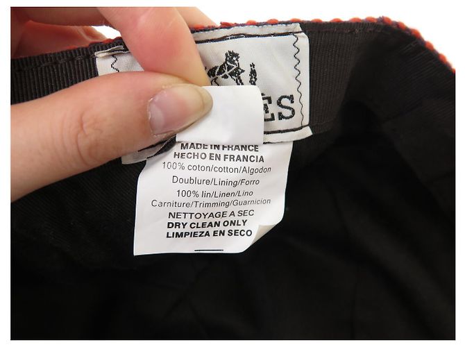 Hermès NEW HERMES BASEBALL CAP SIZE 58 H EMBROIDERED & SADDLE NAILS CAP - view 9