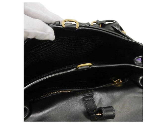 Borsa a tracolla Prada Corsaire in pelle City Calf - vista 8