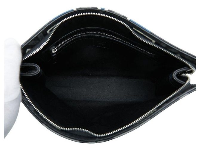 Bolso de mano de cuero con logo MCM - vista 7
