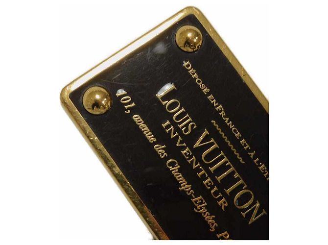 Cintura Louis Vuitton Sangle Aventurier Damier Canvas Taiga Leather - vista 7