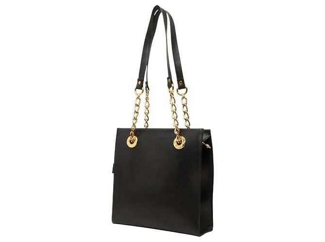 MCM Black Leather Tote Bag - view 2