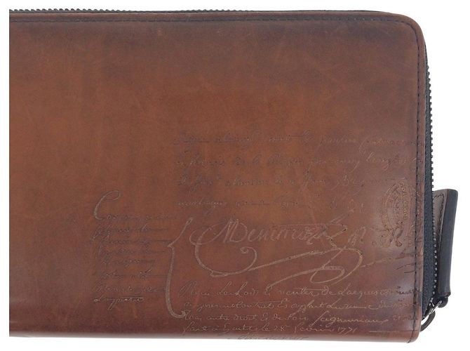 Portafoglio lungo con zip in pelle Calligraphy Scritto Berluti - vista 10