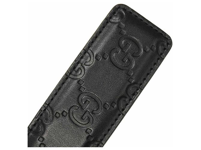 Cinto de couro Gucci Guccissima - vista 9