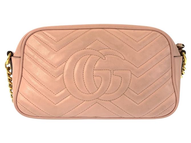 Borsa a tracolla Pochette Gucci GG Marmont in pelle - vista 2