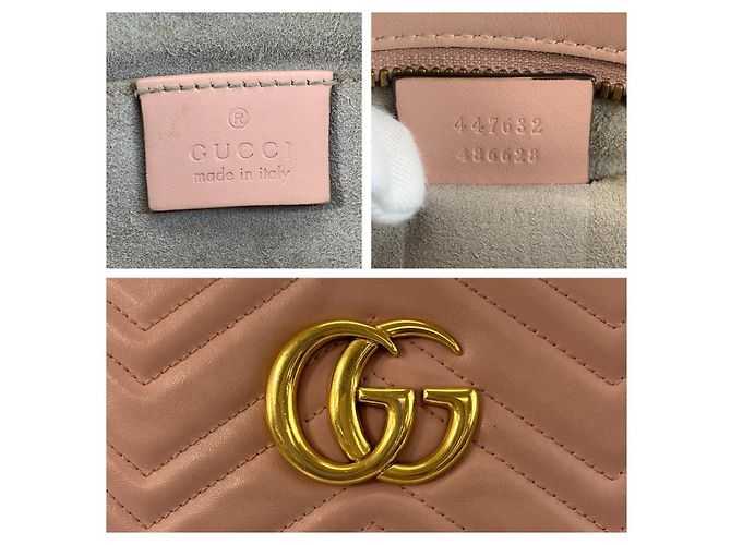 Borsa a tracolla Pochette Gucci GG Marmont in pelle - vista 3