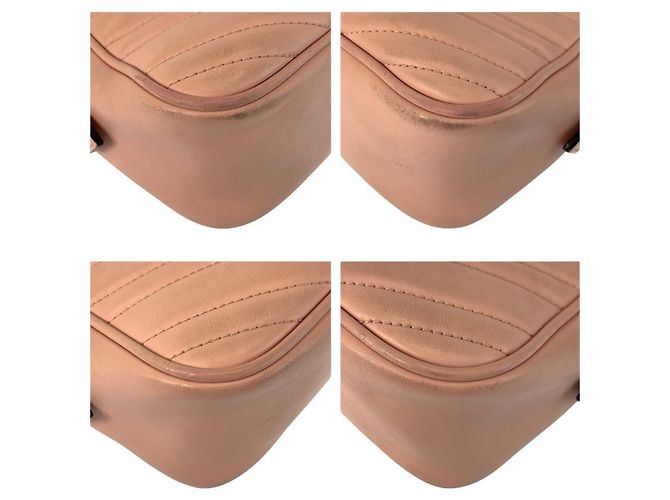 Borsa a tracolla Pochette Gucci GG Marmont in pelle - vista 4