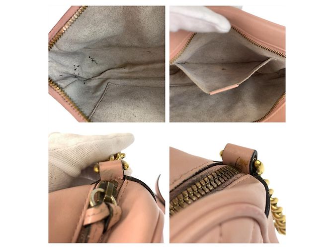 Borsa a tracolla Pochette Gucci GG Marmont in pelle - vista 5