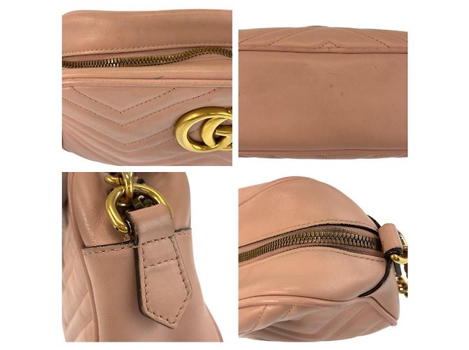 Borsa a tracolla Pochette Gucci GG Marmont in pelle - vista 6